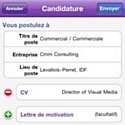 Les candidats de Monster ont leur appli iPhone