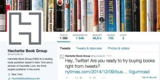 Aux Etats-Unis, Hachette vend des livres sur Twitter