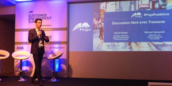 Hervé Kozar, directeur général adjoint commercial de Transavia France, à l'occasion du Customer Engagement Summit de Pegasystems.