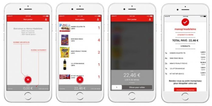 Snapp' lance l'application Monop'easy, pour un supermarché sans caisse