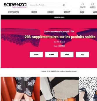 Sarenza paiement on sale différé