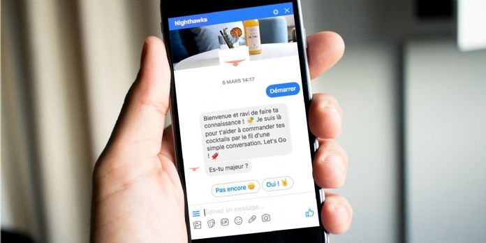 Nighthawks lance un chatbot pour la livraison de cocktails à domicile