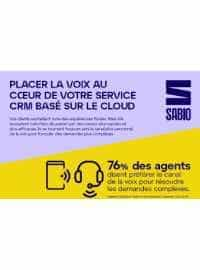 Couverture PLACER LA VOIX AU COEUR DE VOTRE SERVICE CRM BASÉ SUR LE CLOUD