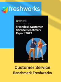 Couverture livre blanc Customer Service Benchmark - Freshdesk