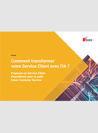 Couverture livre blanc Comment transformer  votre Service Client avec l'IA ?