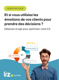 Couverture Nouveau guide CX : L’analyse émotionnelle des feedbacks clients – Détecter et agir